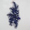 Beaded Lace Embroidered Floral Patches Mesh Fabric Iron On Floral Patches  Repair Patches