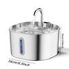 Stainless Steel Pet Water Fountain Automatic Water Flow Pet Drinking Fountain  Home Pet Use