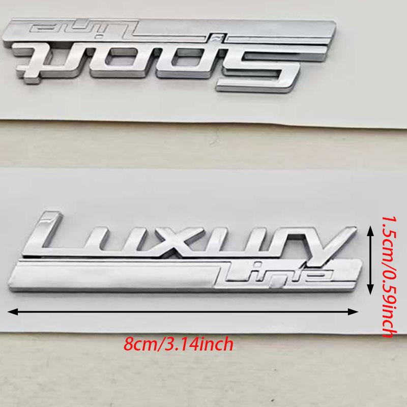 3D ABS Car Styling Logo Luxury Sport Line Badge Sticker Fender Side For 320i 330i 320d 530i 530d 730i 740i 730d Auto Accessories