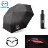 Auto Winddicht UV Sonnenschutz Regenschirm Automatisches Falten Sonnenschutz für Mazda 3 5 6 Axela Atenza CX30 CX5 CX7 CX8 CX9 MX5 BT50