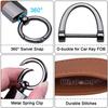 Wisdompro Car Key Chain, Genuine Leather, Car Key Chain, Lost