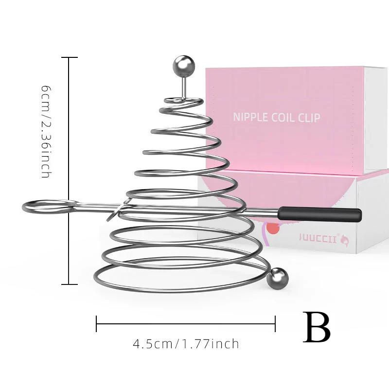 Federbelastete Nippelklemmen mit Rotation & Sensibilitätskontrolle – Einstellbare Stimulation für Paare & Solo-Spiel