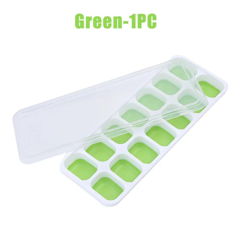Silicone 14 Boxes To Do Ice Mold, Summer Home Ice Tray Durable Non-toxic, with Covered Ice Manufacturing Kitchen Accessories
