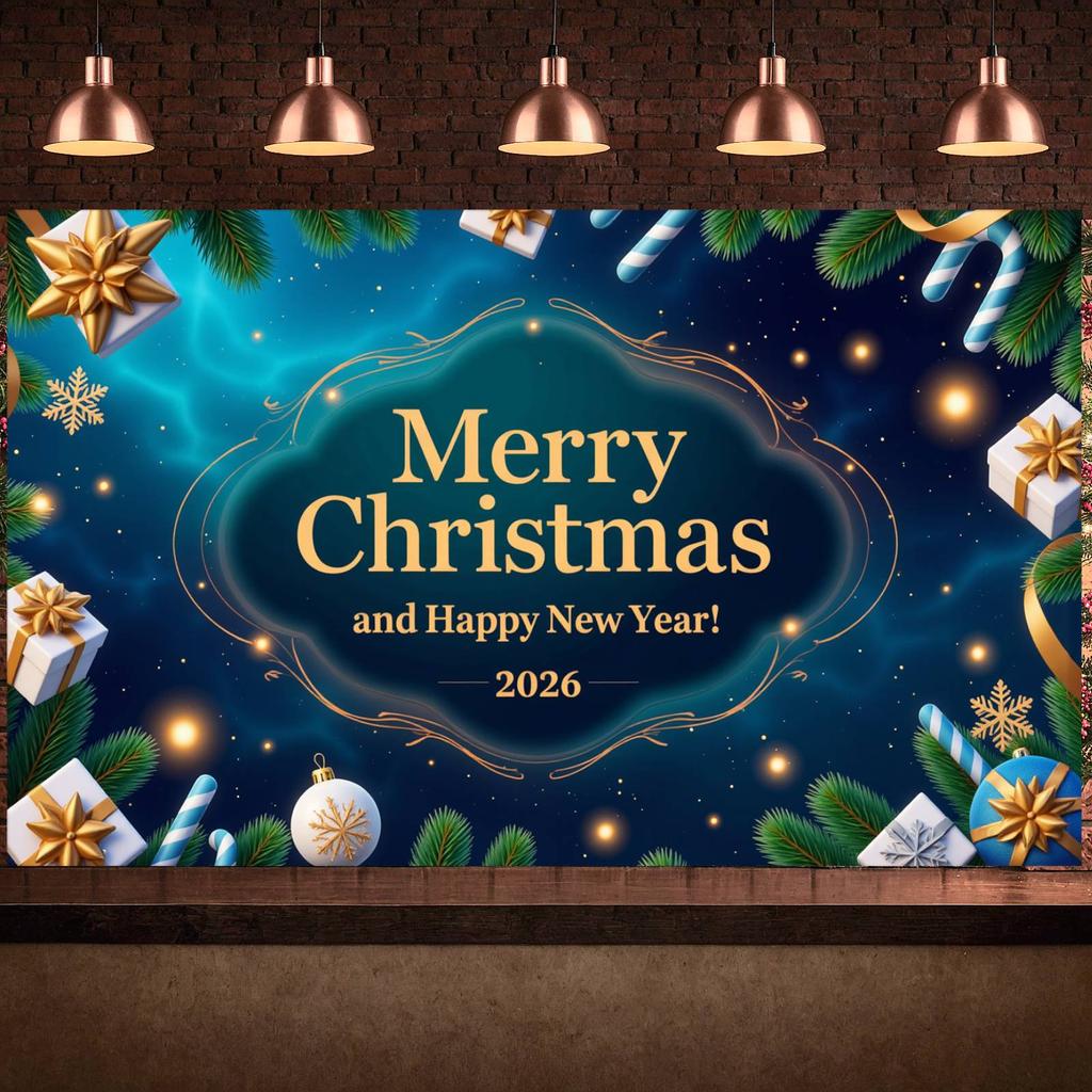 Xmas Background Sparkling Lights Festive Banner Winter Celebration Display Snowflake Design Noel Background For Holiday Family