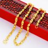 Vietnamese Gold Sand Hollow Dragon Head Domineering Men's Necklace Gold Euro Coin Gold Jewelry