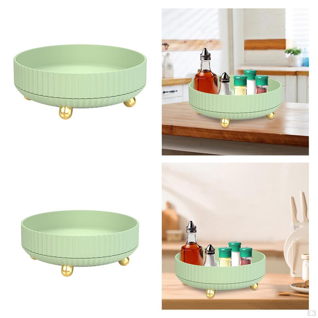 Luxury Rotating Makeup Organizer Large Capacity Multifunctional Jewelry Tray Dishes Platter Vanity