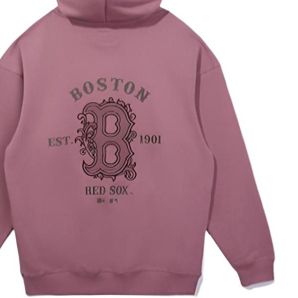 New Era SS25 MLB Boston Red Sox Ivy League Series Pullover Hoodie Loose Comfortable Simple Long Sleeve Sweatshirt Unisex Hoodies 14529392