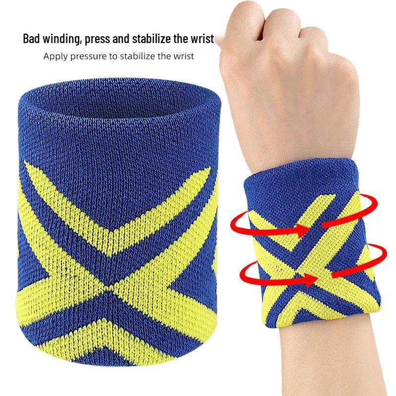 Elastic Compression Wrist Sleeve for Sports - Tennis, Fitness, Running, Basketball, Badminton Training
