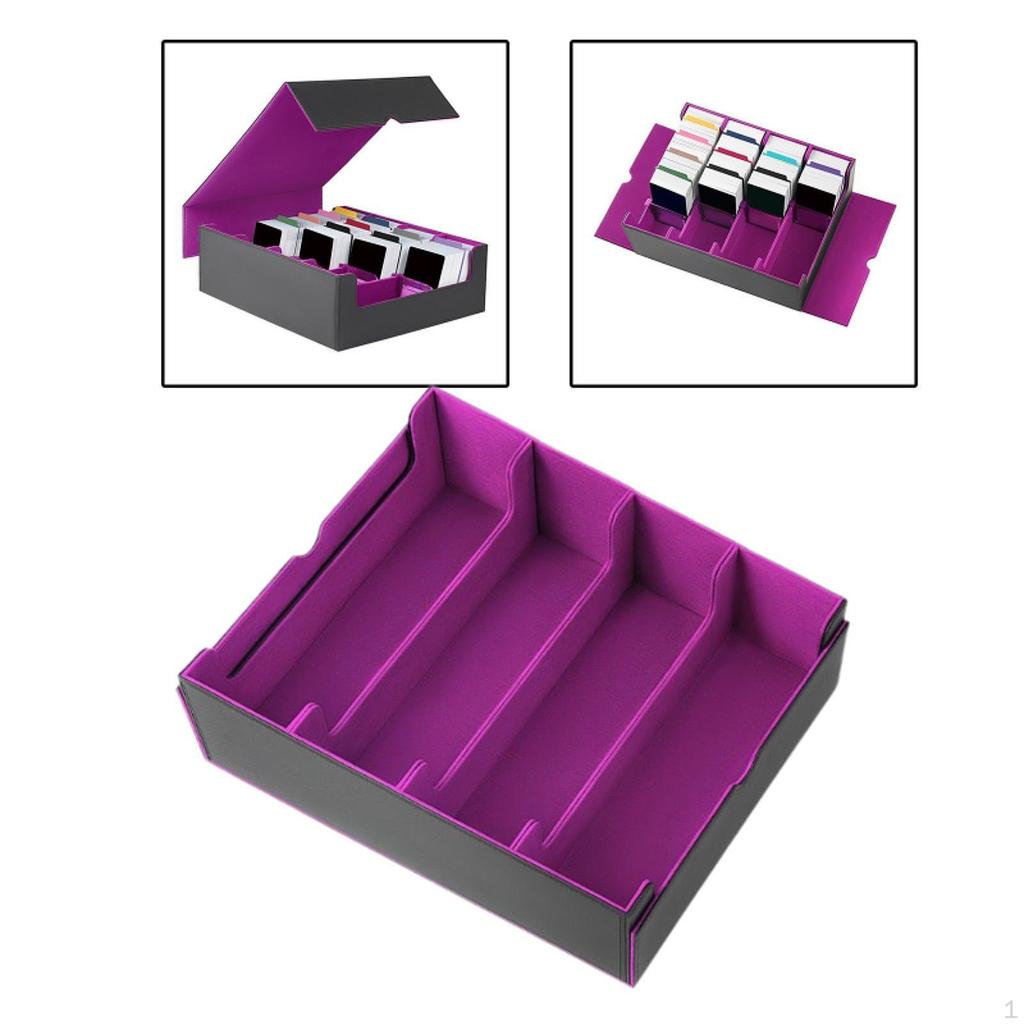 Kartendeck-Box, Behälter für 2400 Karten, Aufbewahrungs-Organizer für Spiele, Sammelkarten