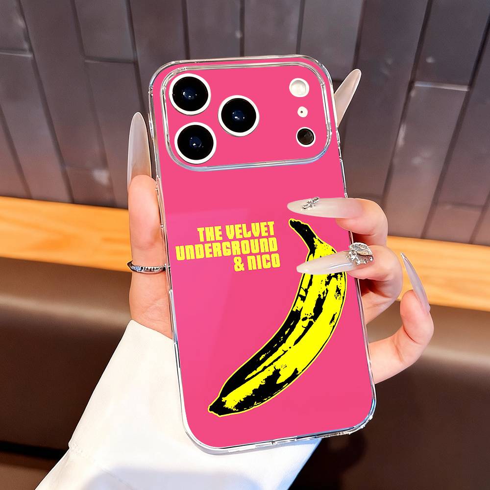 The Velvet Underground & Nico Phone Case For iPhone 14,16,11,13,15,17,12,Air,Mini,Plus,Pro,Max,Plus,E Clear TPU Shell