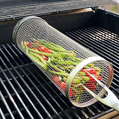 Barbekü Sepeti Paslanmaz Çelik Izgara Açık Piknik Kamp Barbekü Pişirme Malzemeleri Sızdırmaz Kolay Temizlik Hafif
