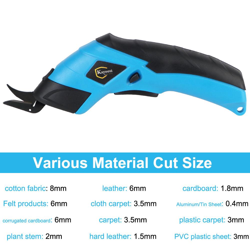 Fabric Sewing Cut Shear Tungsten Steel Blade Portable Wireless Electric Scissors 10000r/min Universal For Home Crafts Tailor