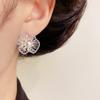 New Elegant Hollow Flower Earrings Trendy Irregular Imitation Pearl Earrings For Women Party Wedding  Jewelry Girls Gifts