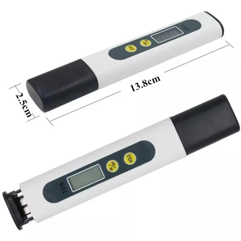 Digital TDS Water Tester 0-9990ppm Quality Analyzer for Aquarium Hydroponics Pool and Drinking Water Filter Monitoring