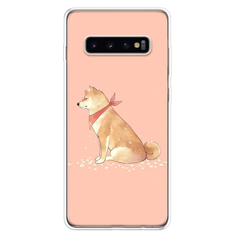 Animal Shiba Inu Painted Phone Case For Samsung Galaxy A52 A51 A50S A32 A22 A12 A02S A72 A71 A31 A70 A30S Note 20 Ultra 10 Plus