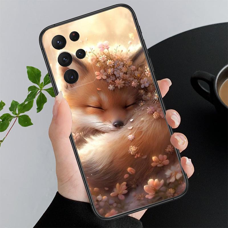 

Phone Case For Samsung A55 A16 A56 A36 A35 A15 A53 A54 A33 A34 A25 A05S A52 A52S A14 A26 A71 Cute Fox A55