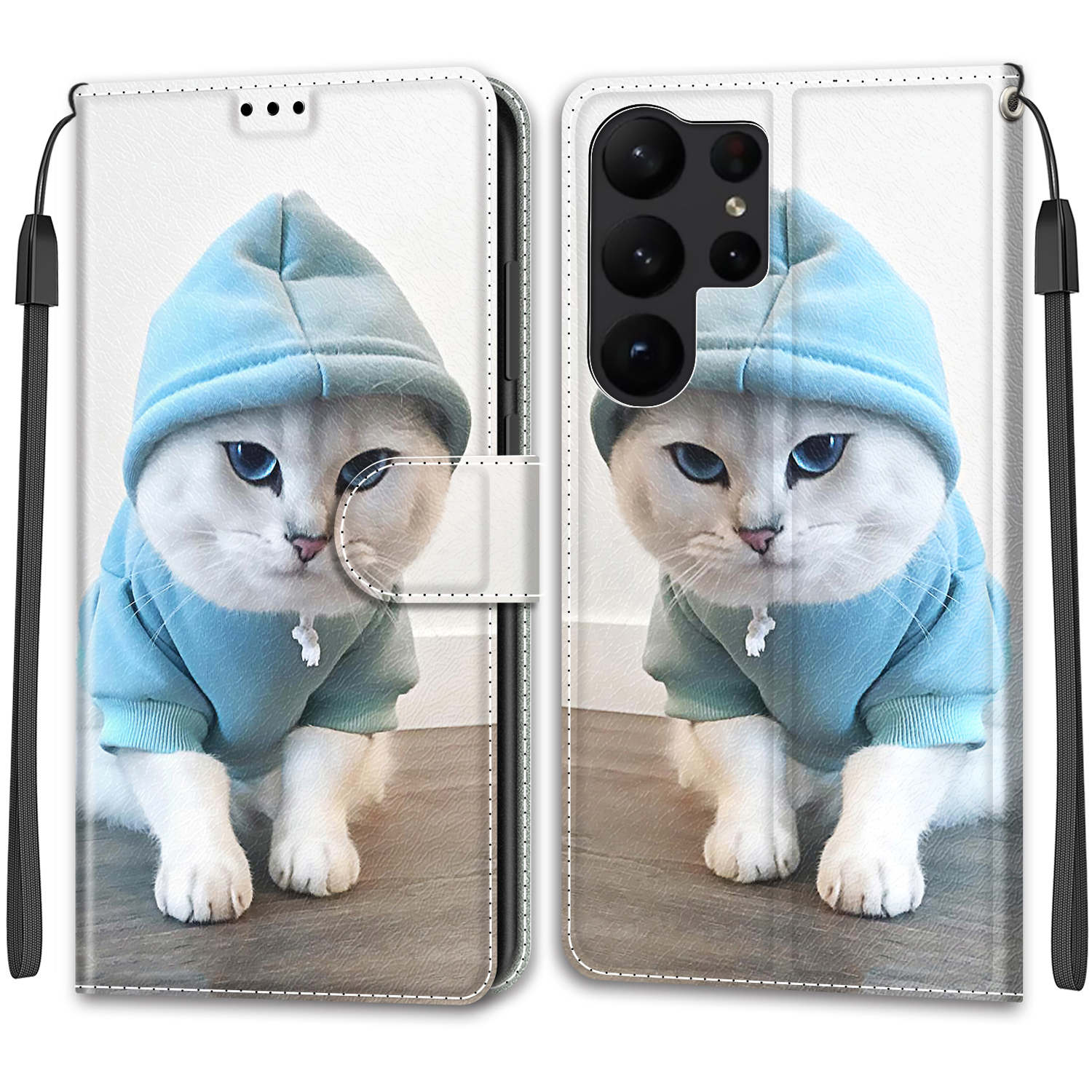 

Розкішний розписний шкіряний чохол Wallet Book Style Protective Cover для Samsung Galaxy S25 S24 S23 S22 S21 Ultra Plus S24FE S23FE S20 S10 S9 S8 S7 Samsung Galaxy S23 FE 5G