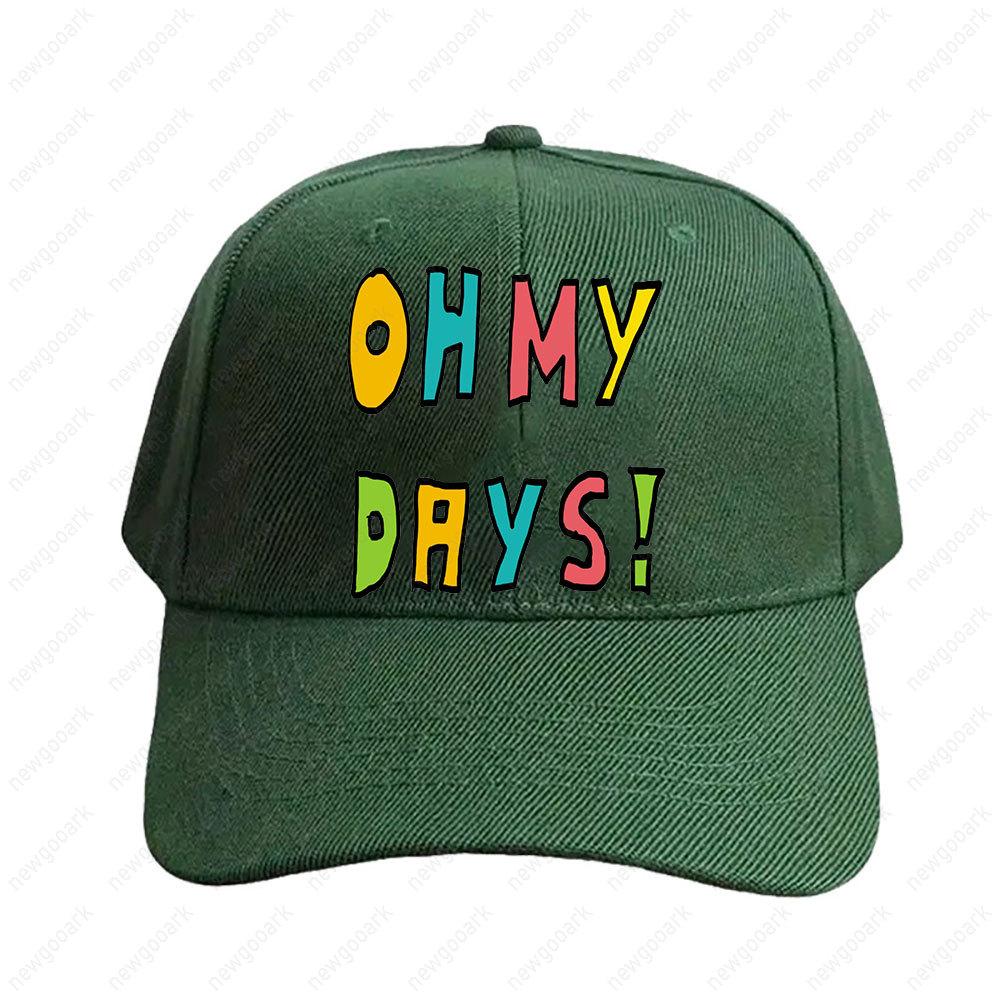 

Oh My Days Cap Summer Women Unisex Adult Peaked Hat Fashion Casual Adjustable Printed Baseball Caps Trucker Cap Adjustable