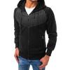 Autumn Winter Men Long Sleeve Sweatshirt Polka Dot Print Hooded Zip Up Pocket Casual Hoodie Men's Sports Coats