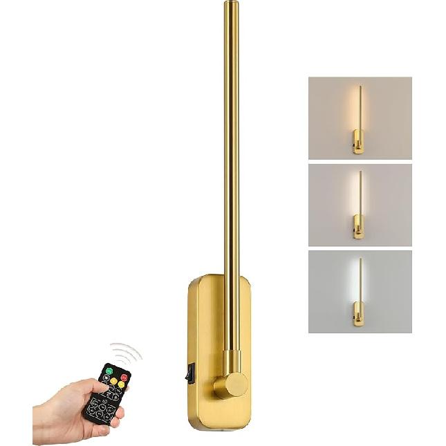 Battery Operated Wall Sconces with Remote Control,LED Rechargeable Picture Lights for Wall Wireless Led Lights for Bedroom with Magnetic Wall Light