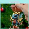 Dragon Series Acrylic Keychain Pendant Gift For Christmas And Halloween Decorations