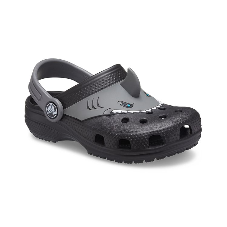 Crocs Fun Lab Classic I Am Shark Clog Baby Footwear Gray 207072-001