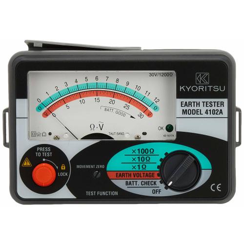 Kyoritsu Electric Meter Analog Ground Resistance Meter, Hard Type, 4102A-H