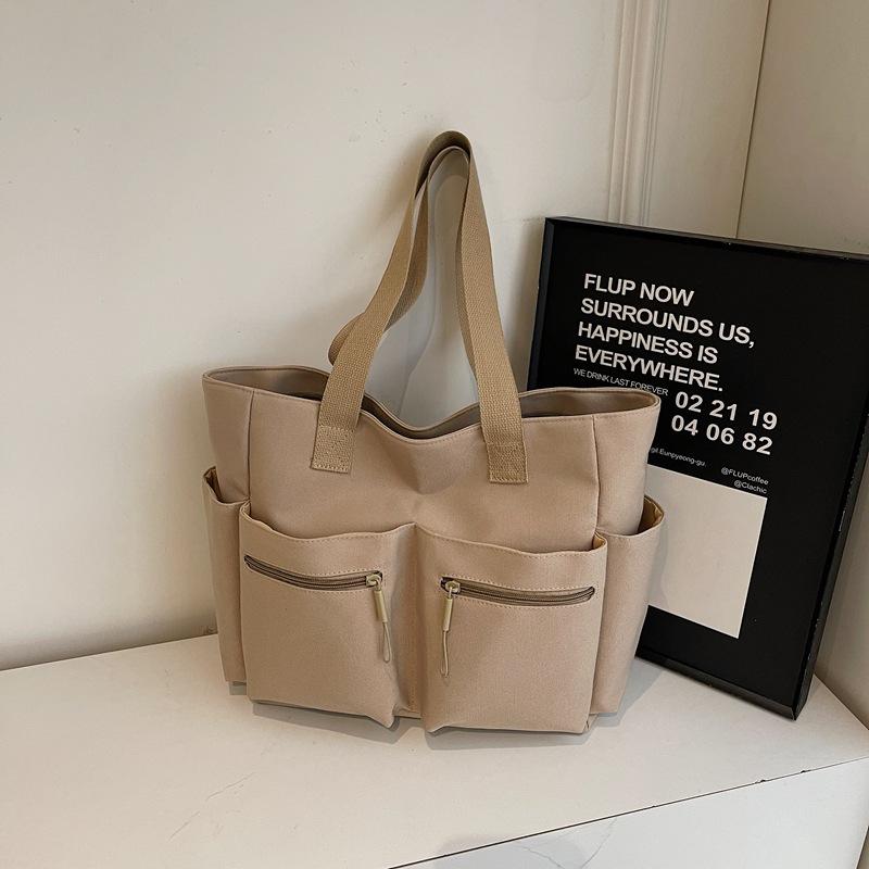 

2025 новая сумка-тоут в иностранном стиле, большая вместимость, на плечо, под мышку, ручная сумка, японский и корейский тренд для отдыха, сумка-мессенджер