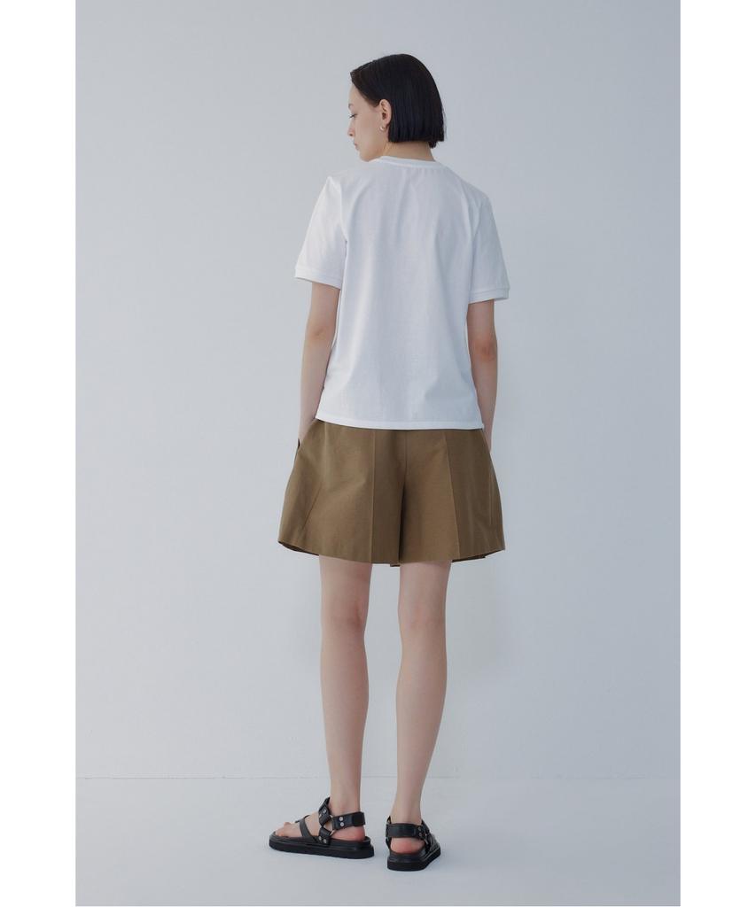 Bobeu Lettering Embroidery Ringer T-Shirt_White 7156240003