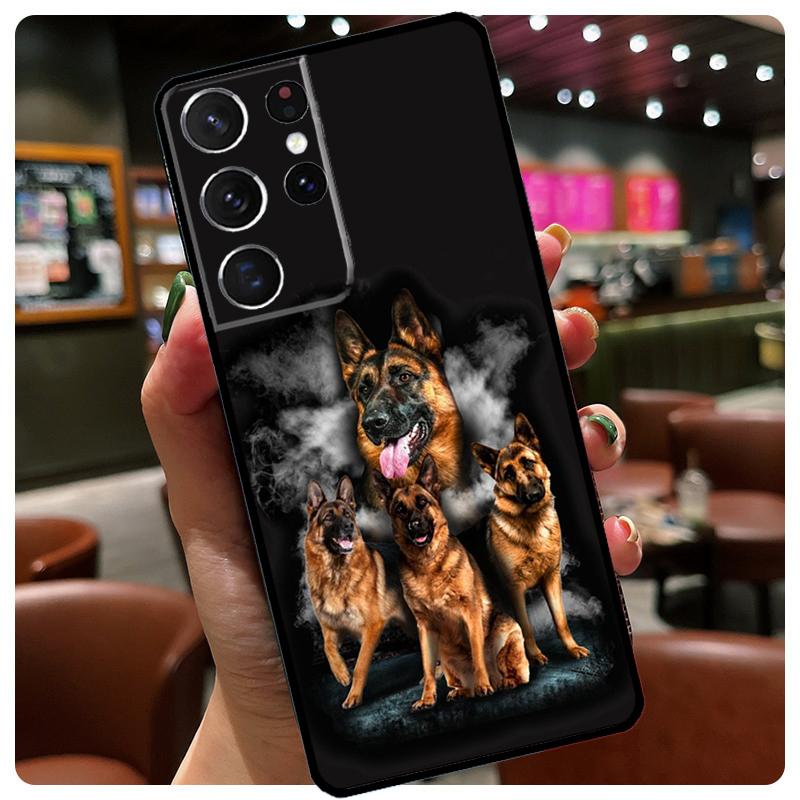 German Shepherd Dog Phone Case For Samsung Galaxy S25 Ultra S21 S22 S23 S24 Ultra S9 S10 Plus S24 S25 FE Cover