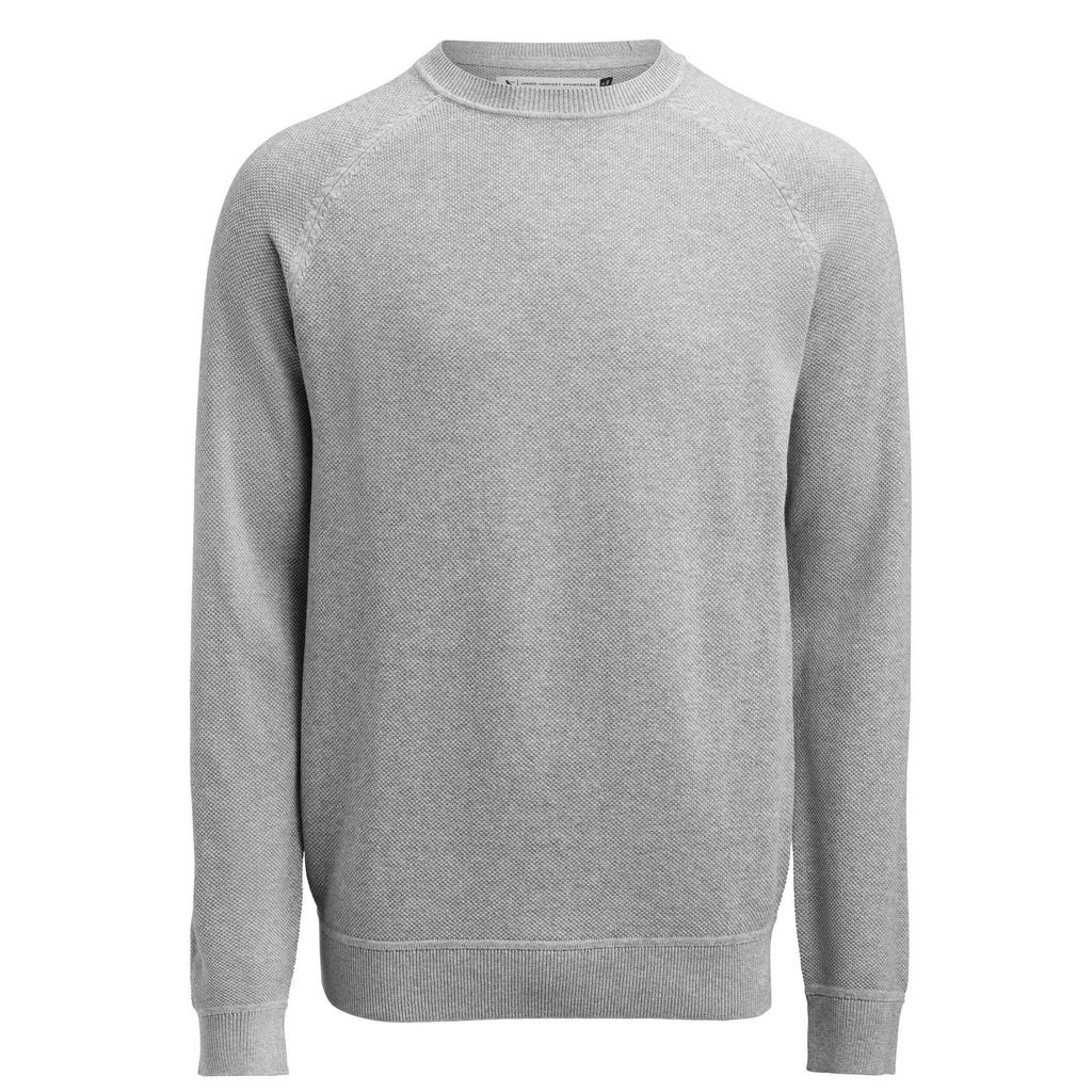 James Harvest Mens Ashland Knitted Raglan Sweatshirt