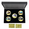 Japanese Anime Gold Plated Color Commemorative Coin Anime Character Surrounding Commemorative Collection Gift