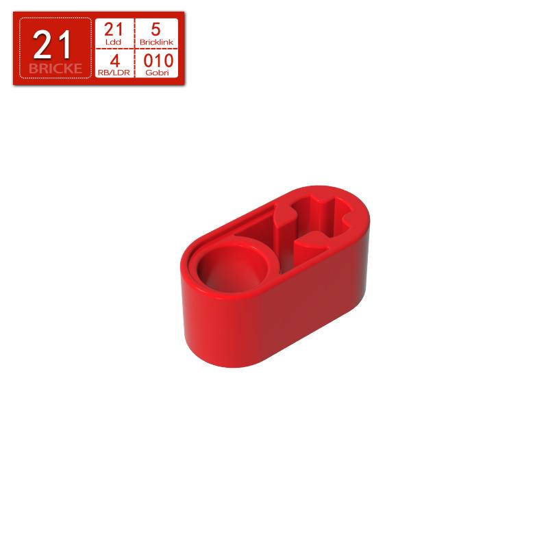BRICKE 1x2 Brick with Axle Hole Arm, Compatible with LEGO 60483, 40147, and 74695 Building Blocks.