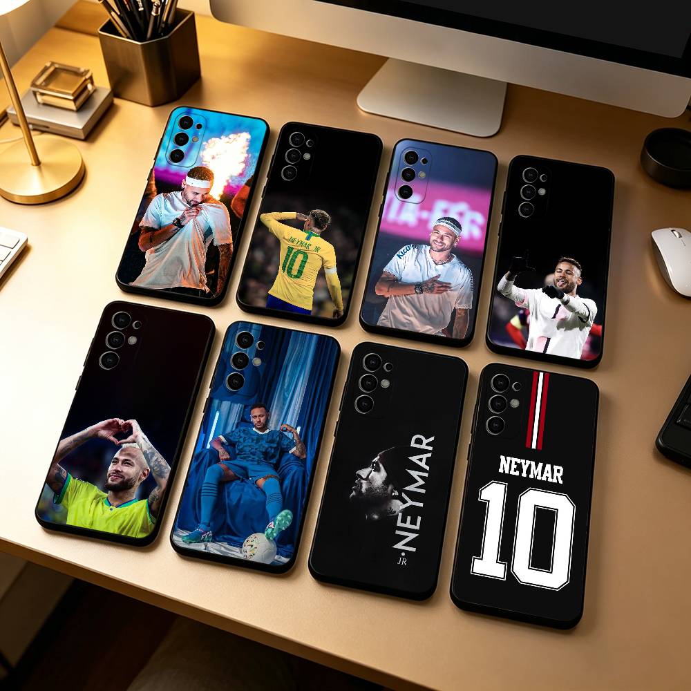 N-Neymar J-jr Fußball 10 Handyhülle Schwarzes Silikon Weich Für Samsung S25,S24,S21,S22,S23,S30,Ultra,S20,Plus,Fe,Lite