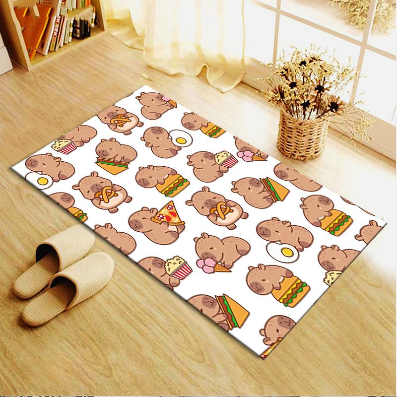 2025 New Capybara Cute Carpet Rug for Living Room Bedroom Home Sofa Decoration,Kids play Non-slip Floor Mat15
