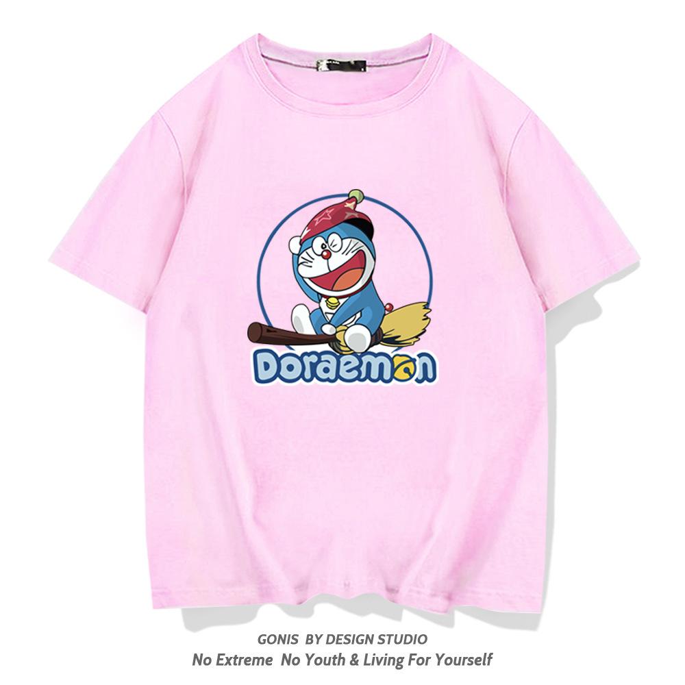 Japanese trendy brand pure cotton short-sleeve T-shirt for men and women, summer trendy personalized cartoon casual student loose short-sleeve top