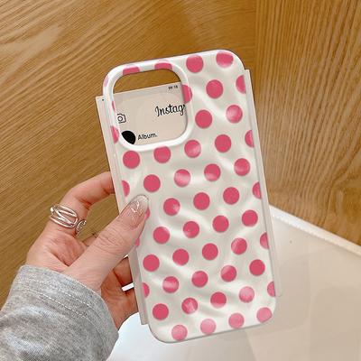 Retro Polka Dots Phone Case For Iphone 17 11 13 15 12 14 Air Pro Max Vintage Stylish Anti-Drop Trendy Protective Back Cover
