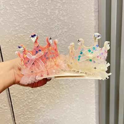 Prinzessinnenkrone im koreanischen Stil Geburtstags-Stirnband für Kinder