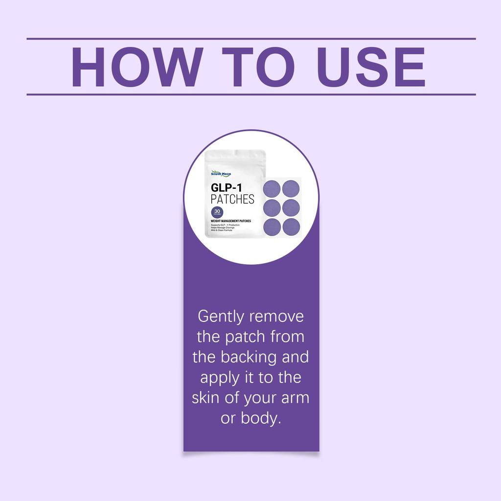 South Moon Pflegepflaster, Lavendel + Hexapeptid-8 Formel, Wissenschaftliches Gewichtsmanagement mit doppelter Wirkung + Tragbares unsichtbares Design