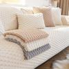 Winter Thickened Plush Velvet Sofa Cushion and Non-slip Cover