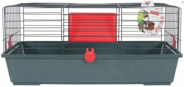 ZOLUX Cage for large rodents CLASSIC 80 cm, gray/red