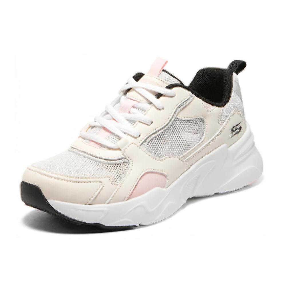 Skechers DLITES Macaron Mesh, Textile, Synthetic Leather, Leather Cushioning, Wear Resistant Low Top Casual Shoes 117357-NTLP