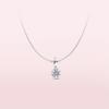 Pandora Heart Pendant Necklace With Cubic Zirconia Unisex Necklace Silver 398688C01-50