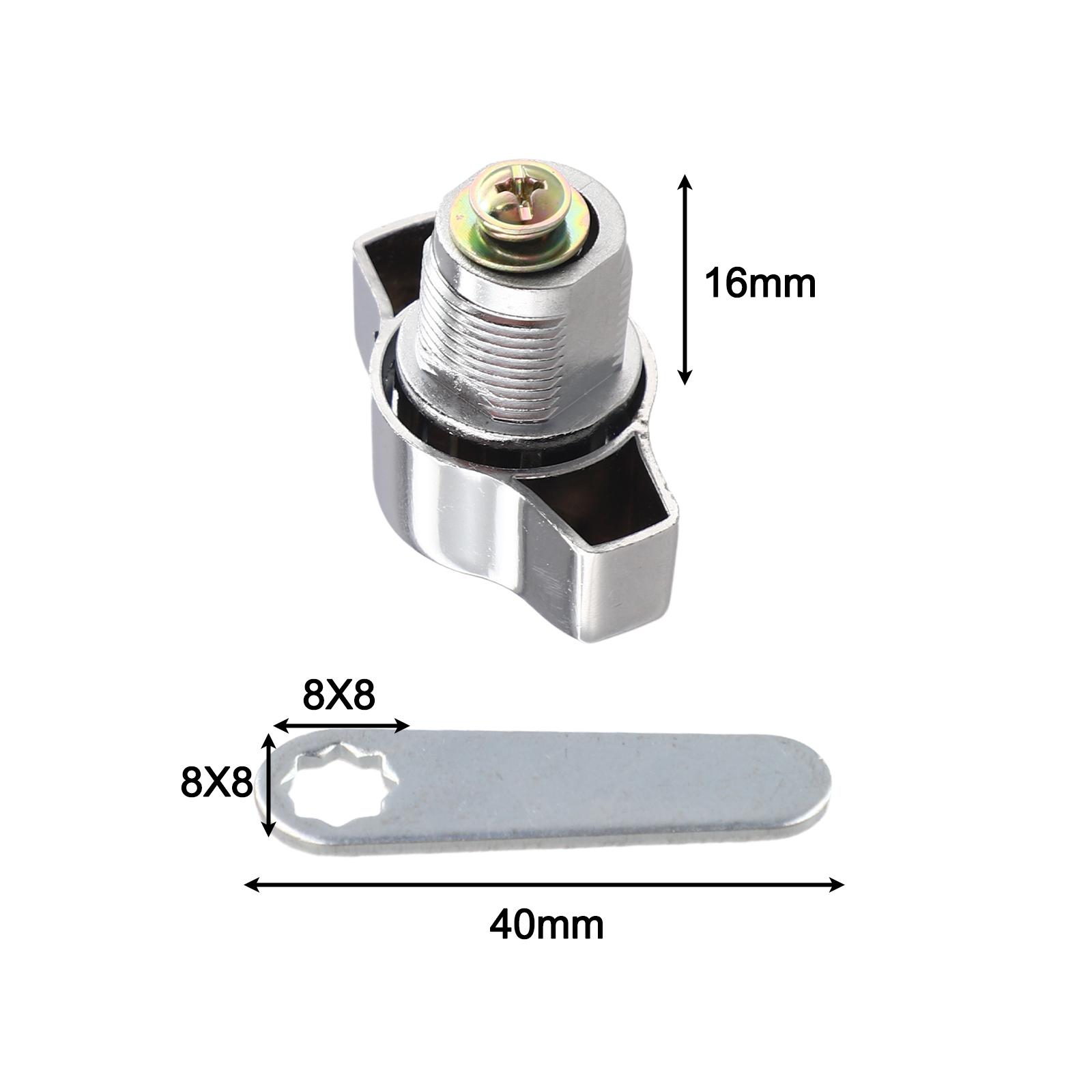 Mechanical Lock for Cabinets Zinc Alloy Keyless Cam Lock 16mm 20mm 25mm 16mm