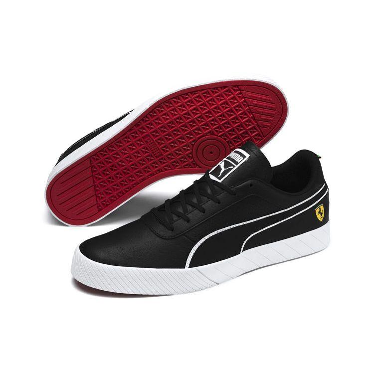 Ferrari X Puma  SF Vulc Track Collaboration Durable Non-Slip Racing Skate Shoes Men Sneakers Black 306393-01