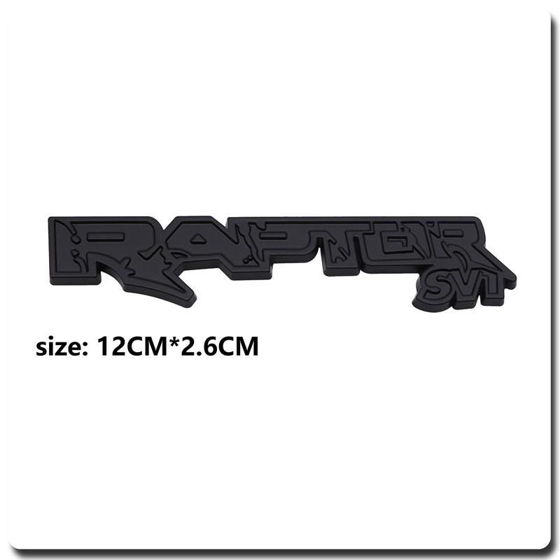 

3D Metal Car Stickers SVT Raptor Logo Emblem Body Decal For Ranger F150 F250 F350 F450 F550 SVT Decor Accessories