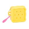 Reusable Silicone Card Holder Cartoon Hole Pattern Compact Wallet Cartoon Money Bag For Daily Essential Storage