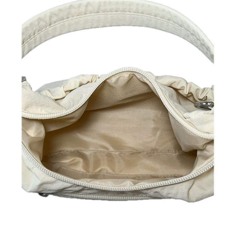 Puff Pleated Shoulder Armpit Bag Women's Lightweight Simple Casual Handbag Shoulder Messenger Bag Tide