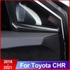 For Toyota C-HR CHR 2016-2017 2018   Front Door Window Inner Triangle A Colum Cover Sticker Trim Decoration Accessory