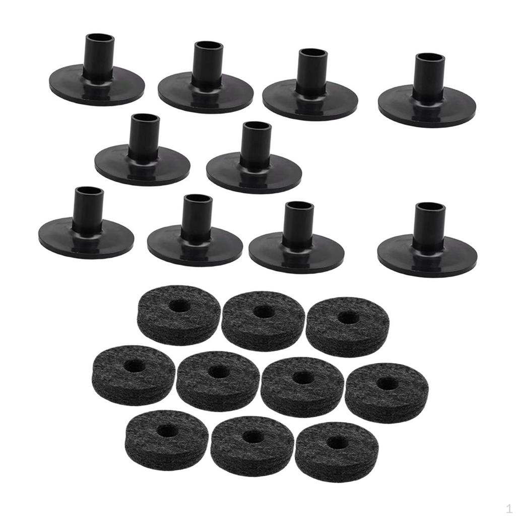 10 Felt for Cymbal Stands, Replacement Parts Drum Sets, Secure Mounting, Portable Set, Suitable